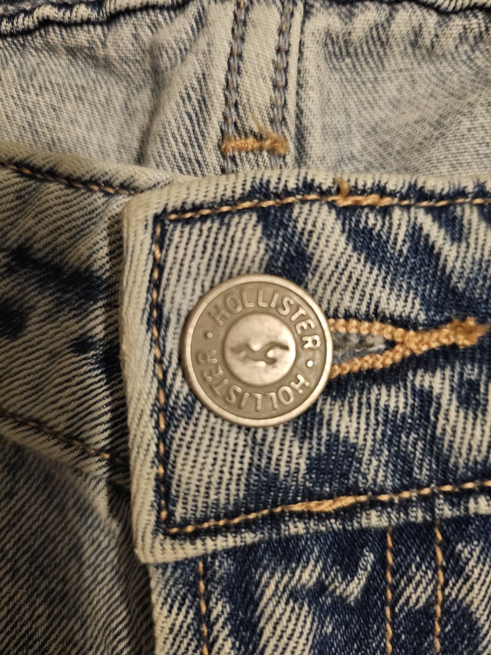 NEW! HOLLISTER Wome's Baggy Low-Rise Wide-Leg Jeans In Blue Ligth Wash Sz 6R/W28 - Picture 5 of 16